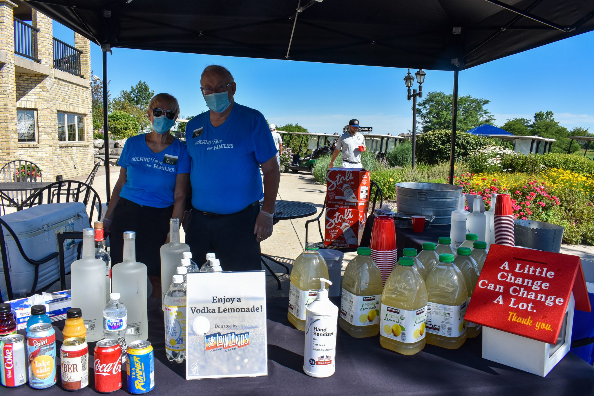 Golf outing drink station